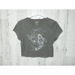 Koi Print Crop Top Mighty Fine Large